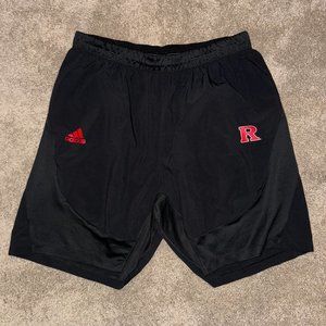Adidas Rutgers Football Black Shorts XXL